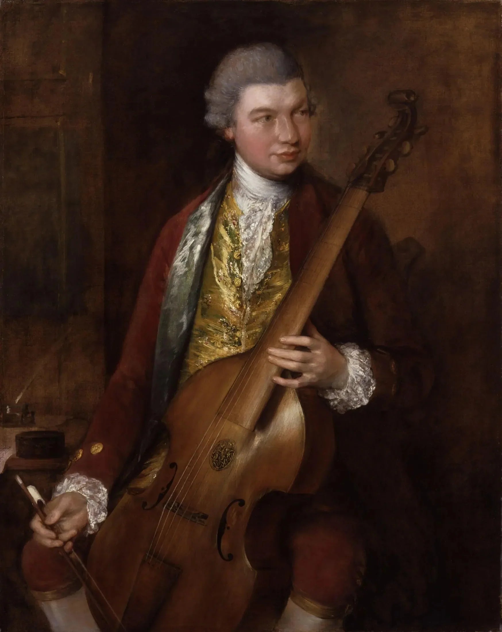Karl Friedrich Abel - Thomas Gainsborough image 1 reproduction de peinture à l’huile