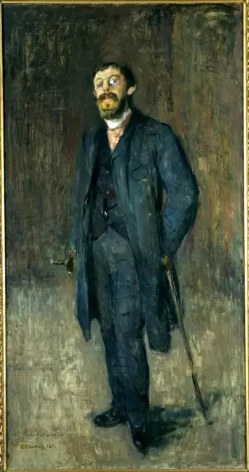Karl Jensen-Hjell - Edvard Munch image 1 copie de tableau peinte à la main