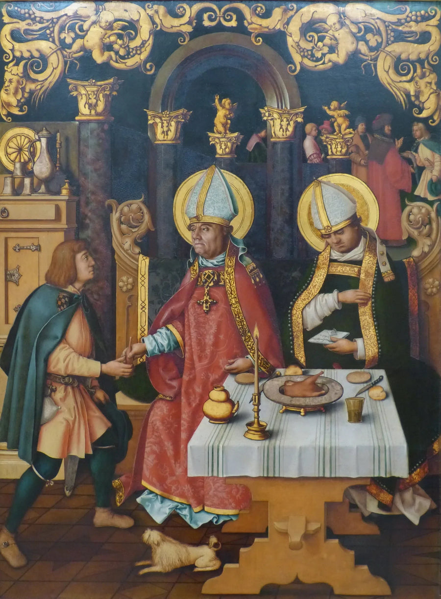 Katharinenaltar: Die hll. Ulrich und Conrad - Hans Holbein the Elder