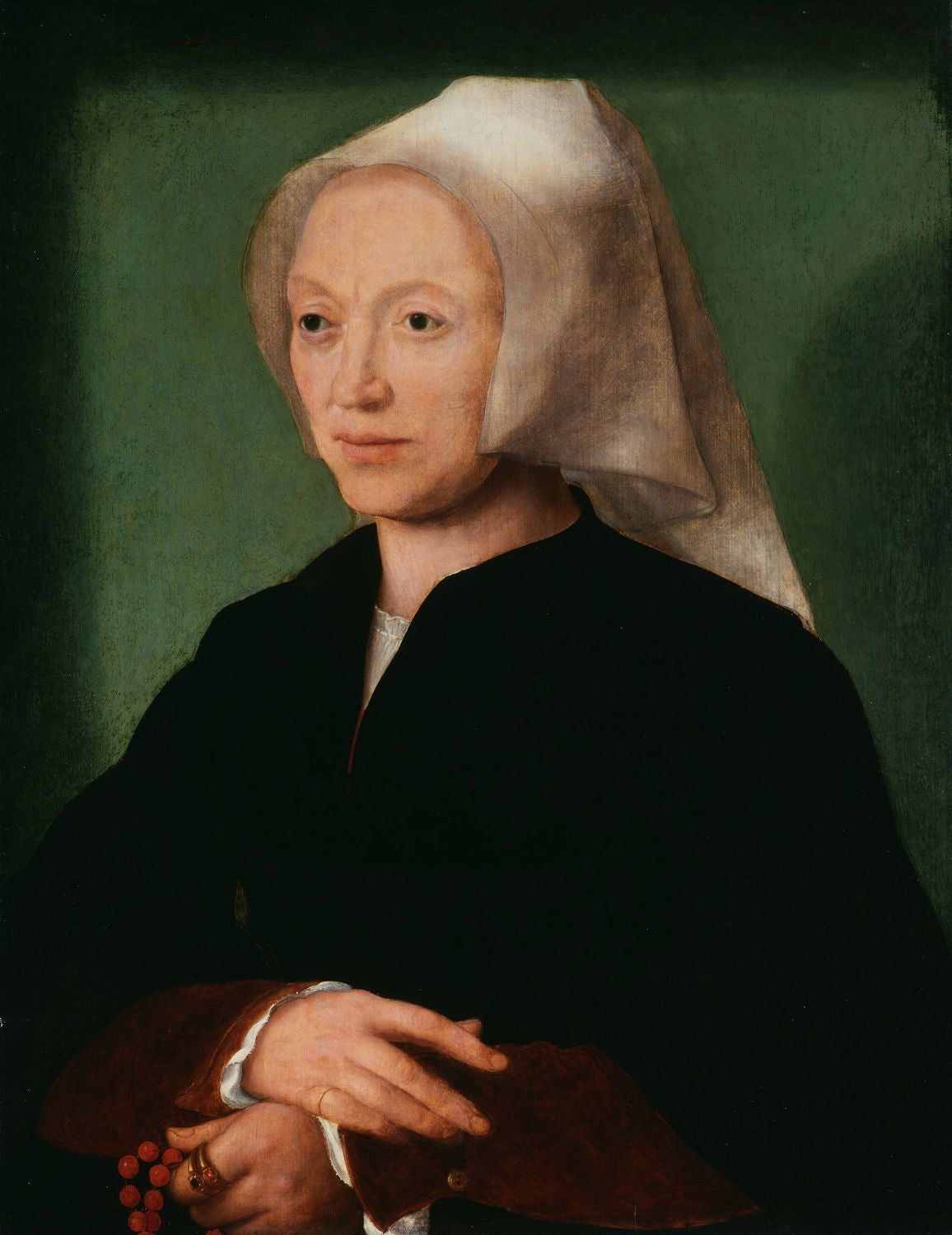 Katlijne van Mispelteeren, la femme de l'artiste - Joos van Cleve image 1 reproduction artisanale de tableau