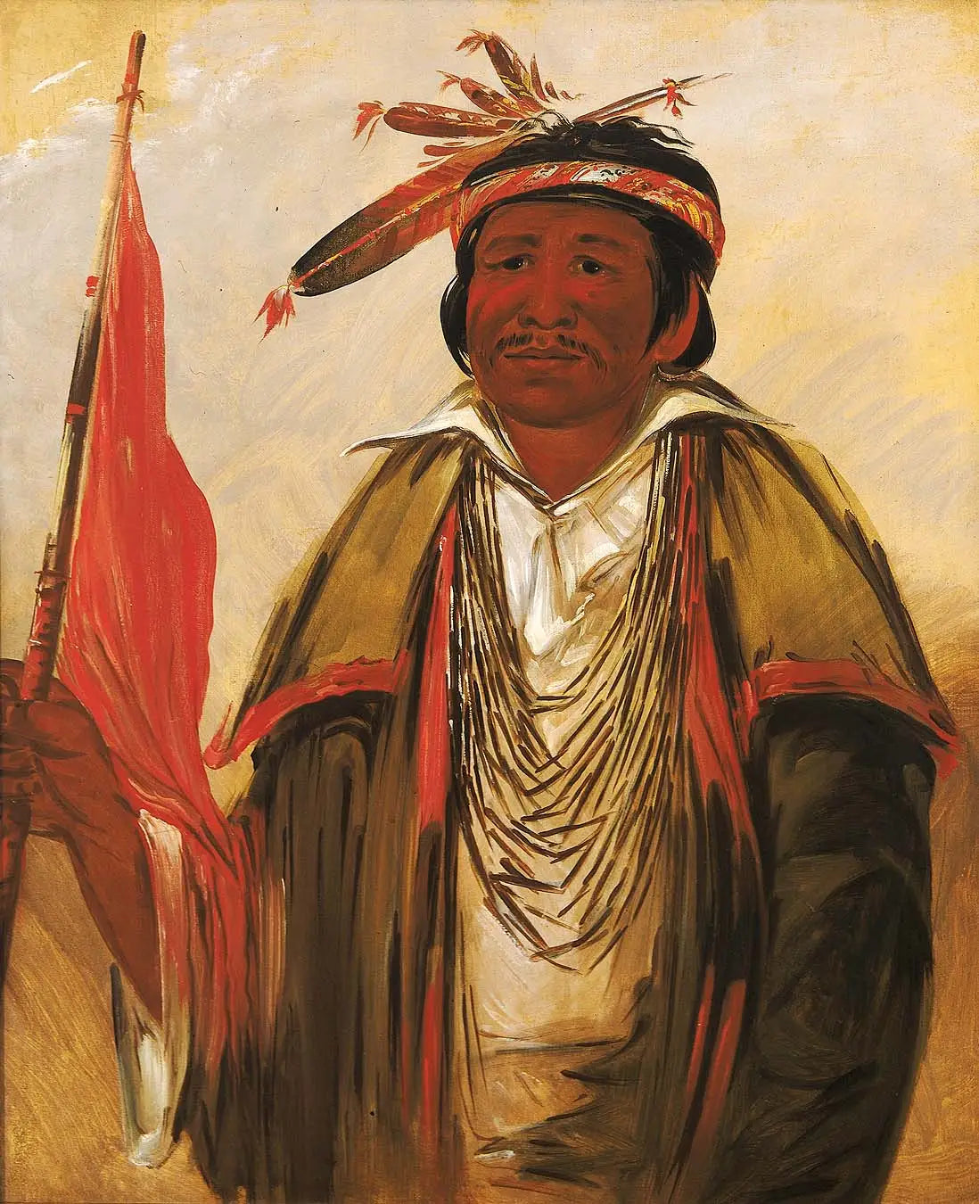 Ke-chím-qua, Grand Ours - George Catlin image 1 reproduction artisanale de tableau