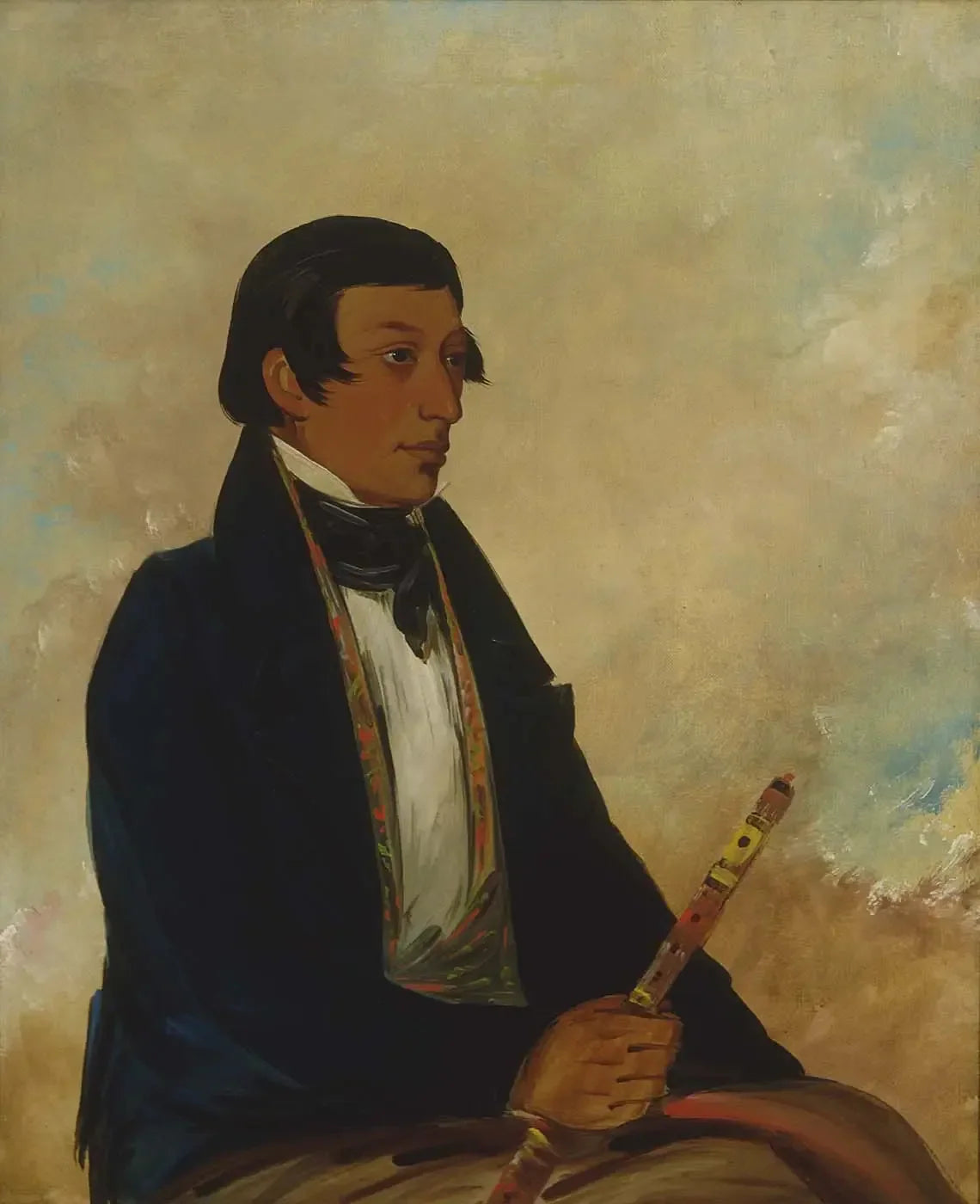 Kee-món-saw, Petit Chef, un Chef - George Catlin image 1 copie de tableau peinte à la main