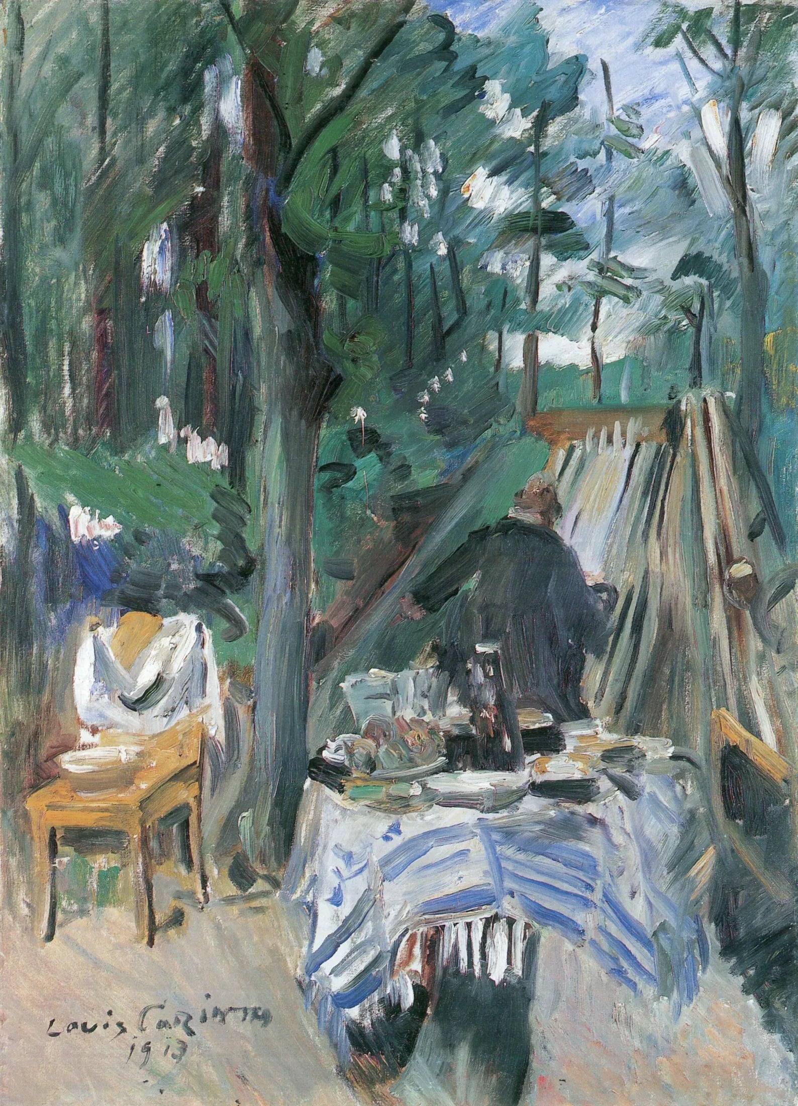 Kegelbahn - Lovis Corinth image 1 copie peinte à la main à l’huile