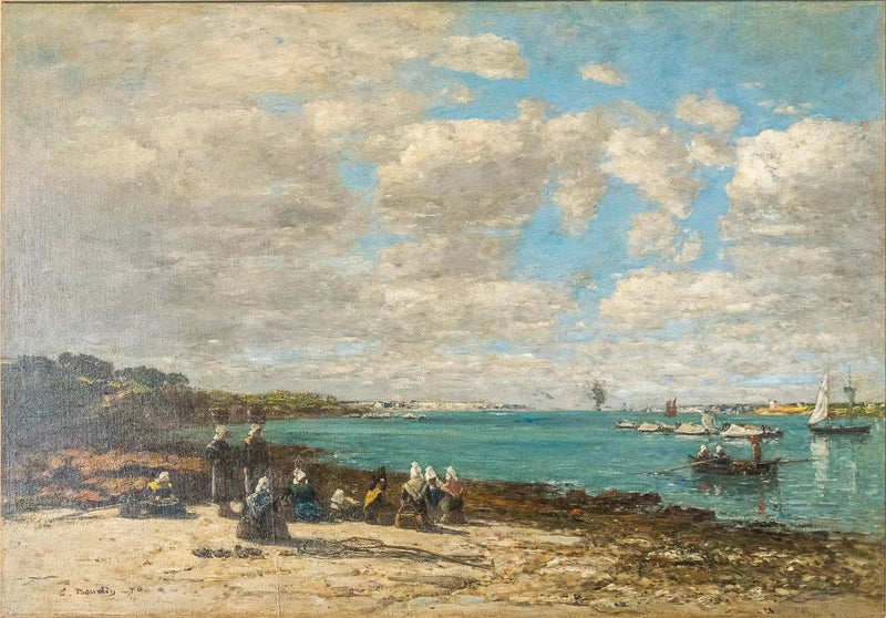 Kerhuon - les pêcheuses - Eugène Boudin