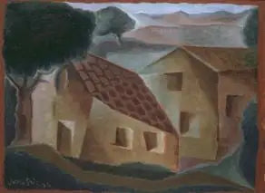 Kleine Landschaft - Juan Gris image 1 copie peinte à la main à l’huile