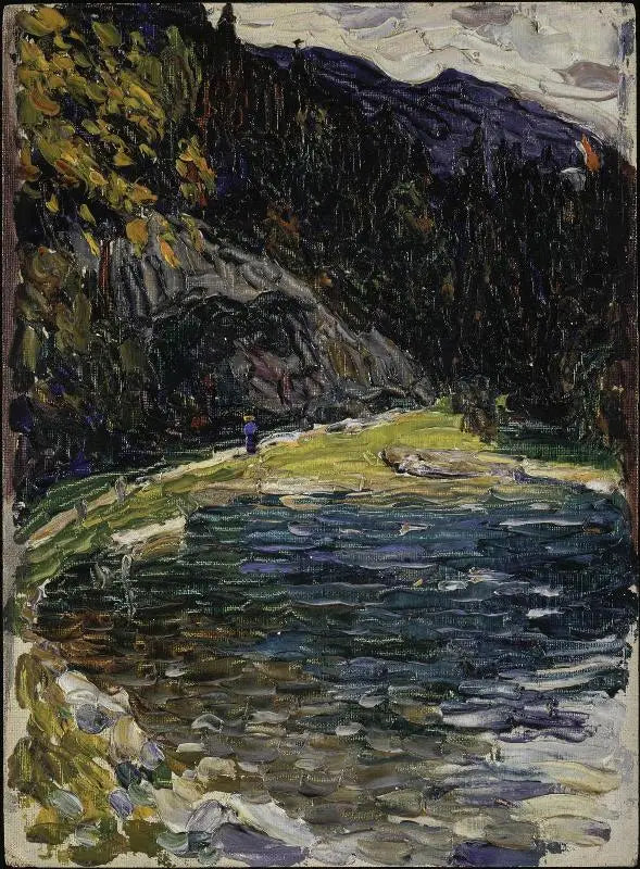 Kochel, ancienne Kesselbergstrasse - Vassily Kandinsky image 1 reproduction de peinture à l’huile