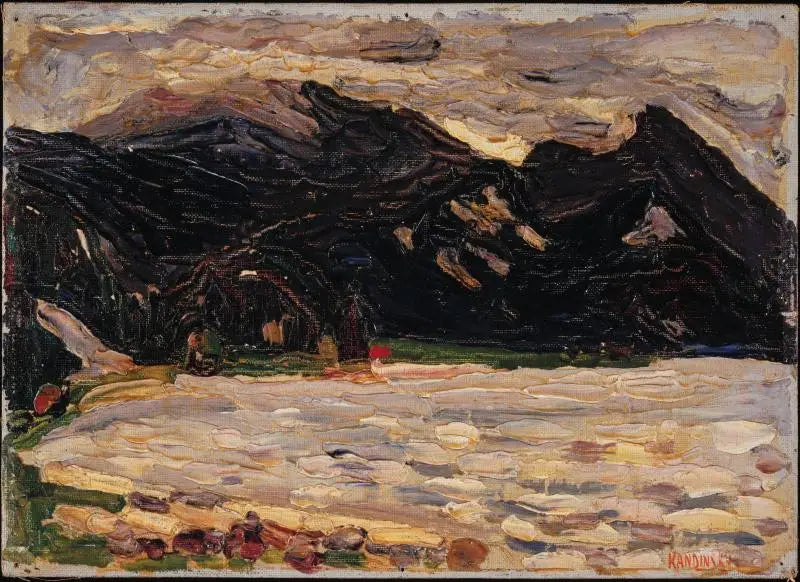 Kochel, lac et Herzogstand - Vassily Kandinsky image 1 tableau peint à l’huile sur toile