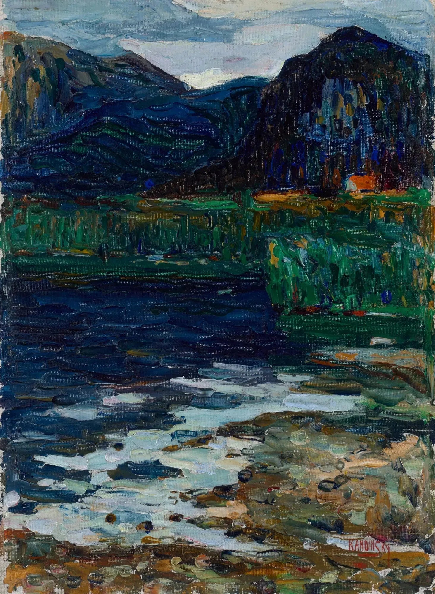 Kochel-Schlehdorf - Vassily Kandinsky image 1 copie peinte à la main à l’huile