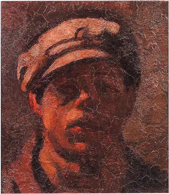 Kop van een arbeider - Theo van Doesburg