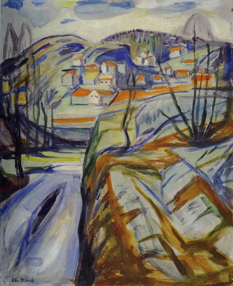 Kragerø au printemps - Edvard Munch image 1 reproduction de peinture à l’huile