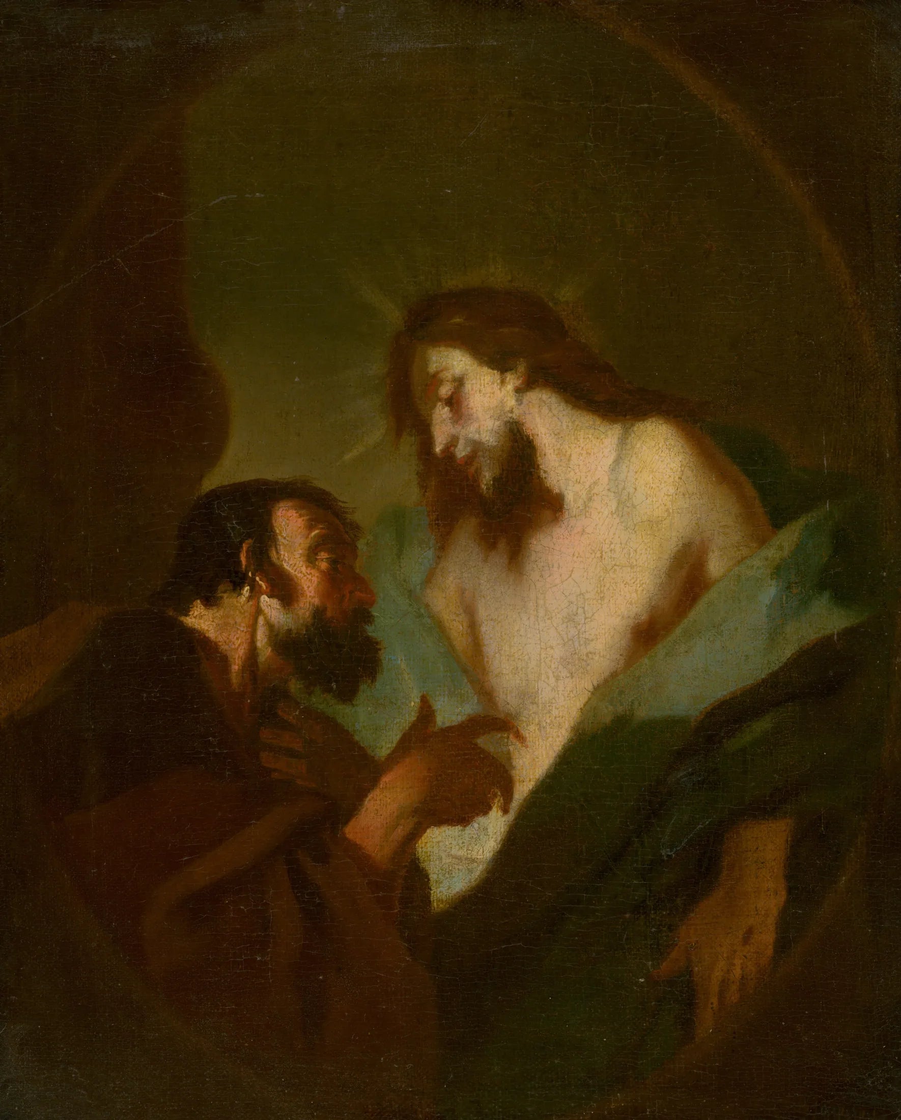 Kristus a neveriaci Tomáš - Franz Anton Maulbertsch image 1 reproduction d’œuvre d’art à l’huile