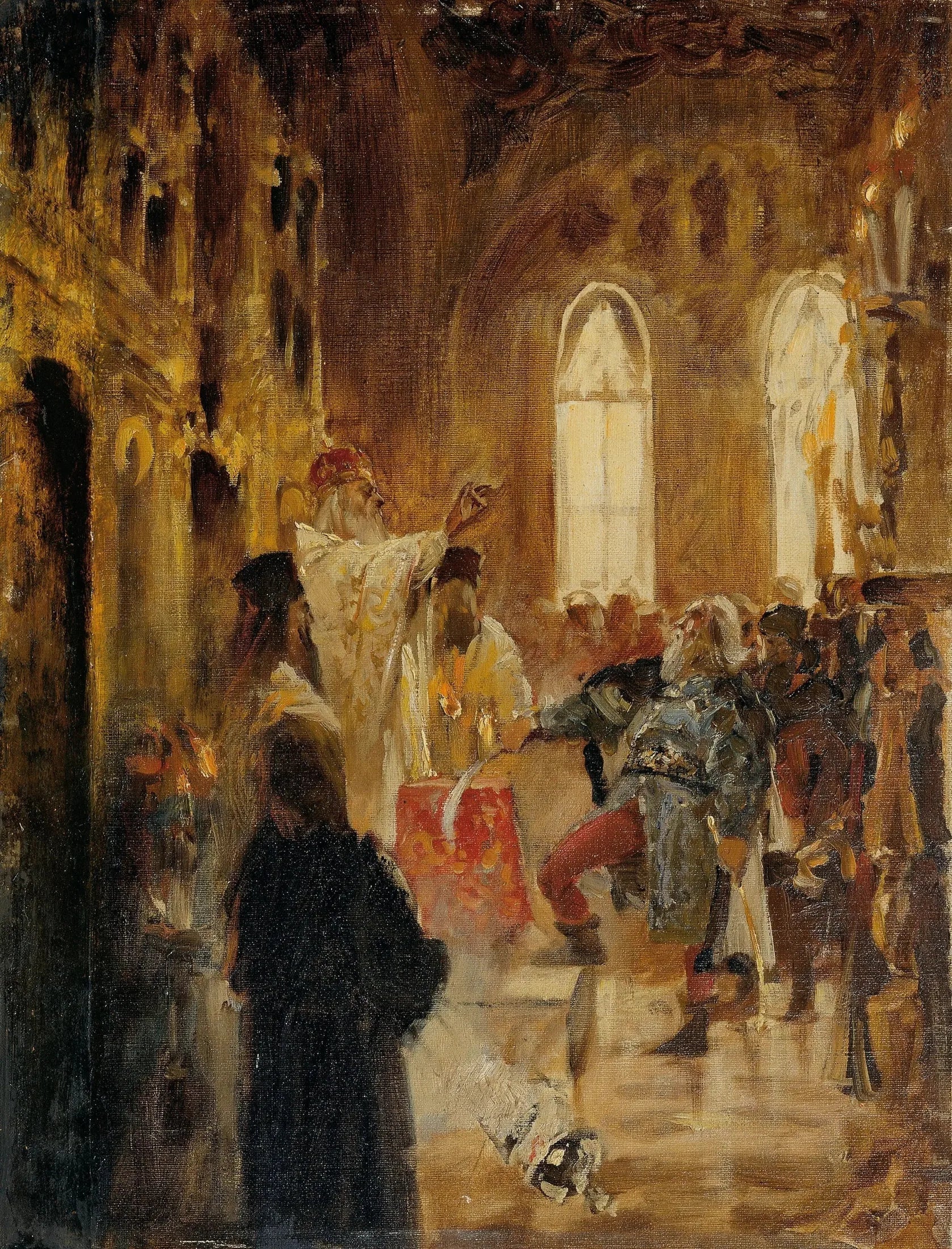 Krönungsszene - Jan Matejko image 1 tableau peint à l’huile sur toile