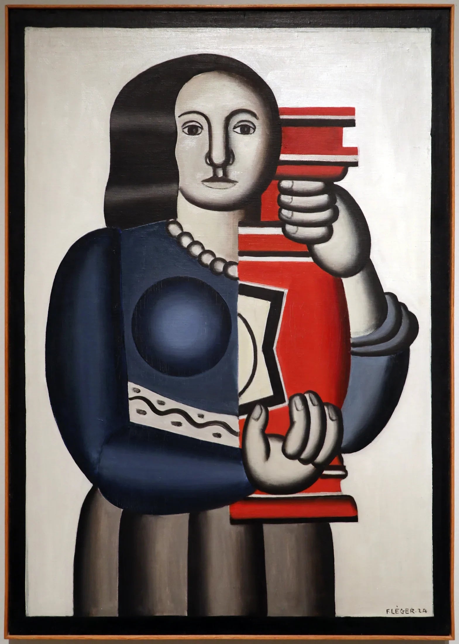 Kvinde med vase - Fernand Léger image 1 reproduction artisanale de tableau