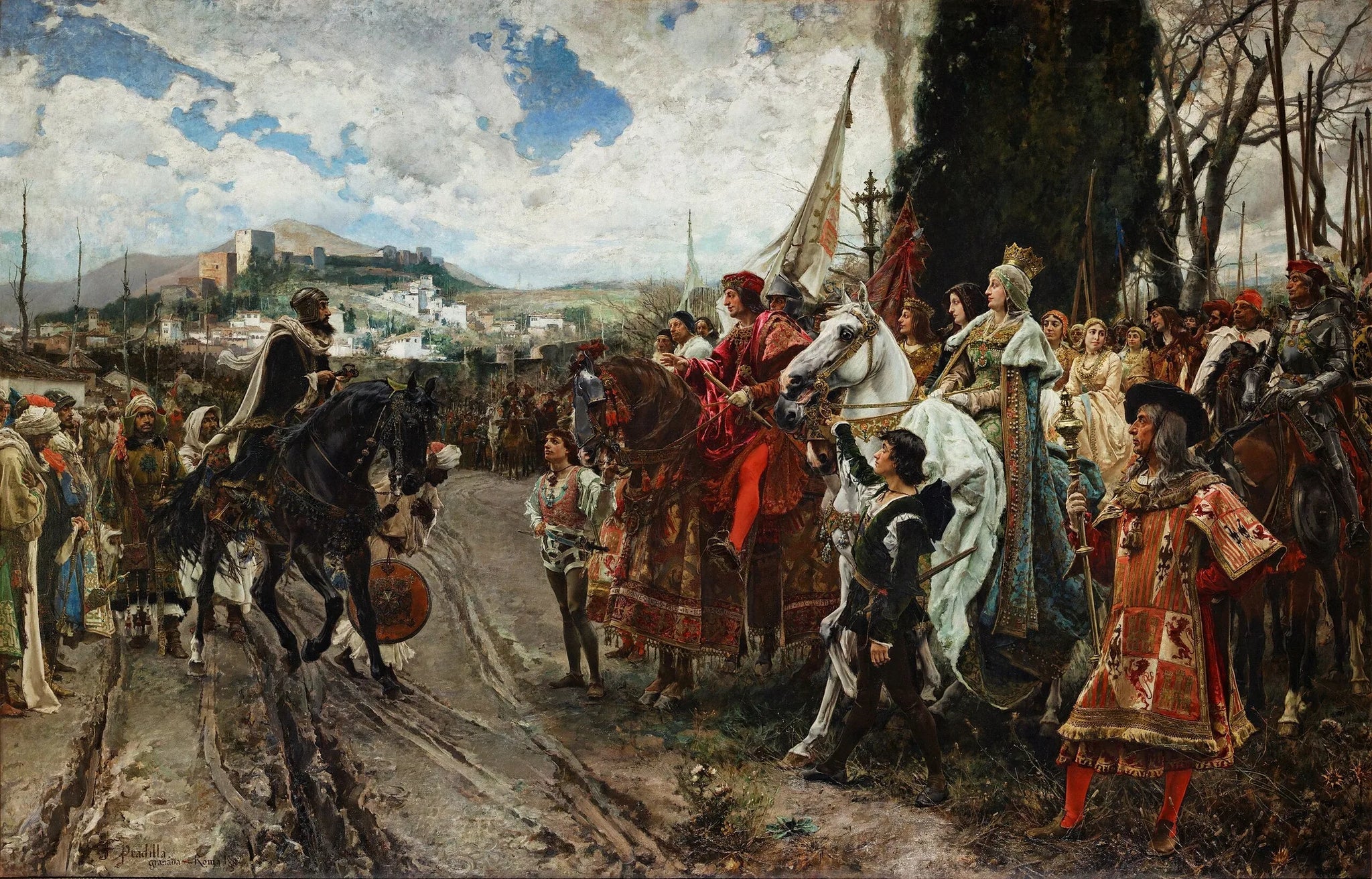 L'abandon de Granada - Francisco Pradilla y Ortiz image 1 reproduction d’œuvre d’art à l’huile