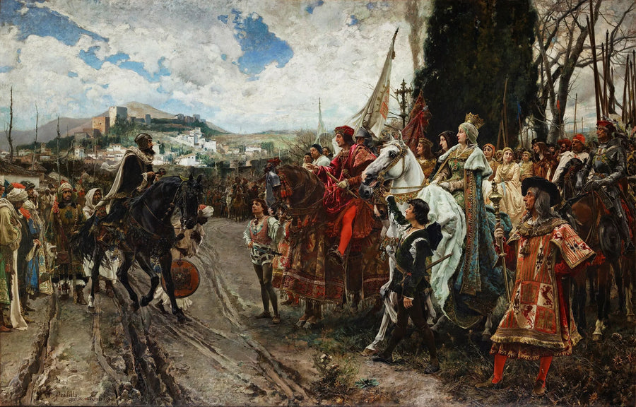 L'abandon de Granada - Francisco Pradilla y Ortiz image 1 reproduction d’œuvre d’art à l’huile