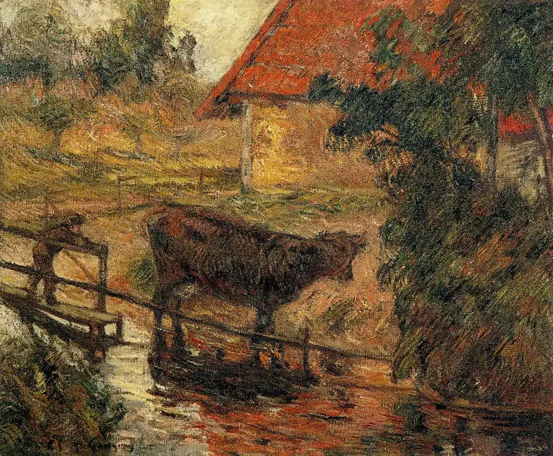 L'Abreuvoir II - Paul Gauguin image 1 reproduction d’œuvre d’art à l’huile