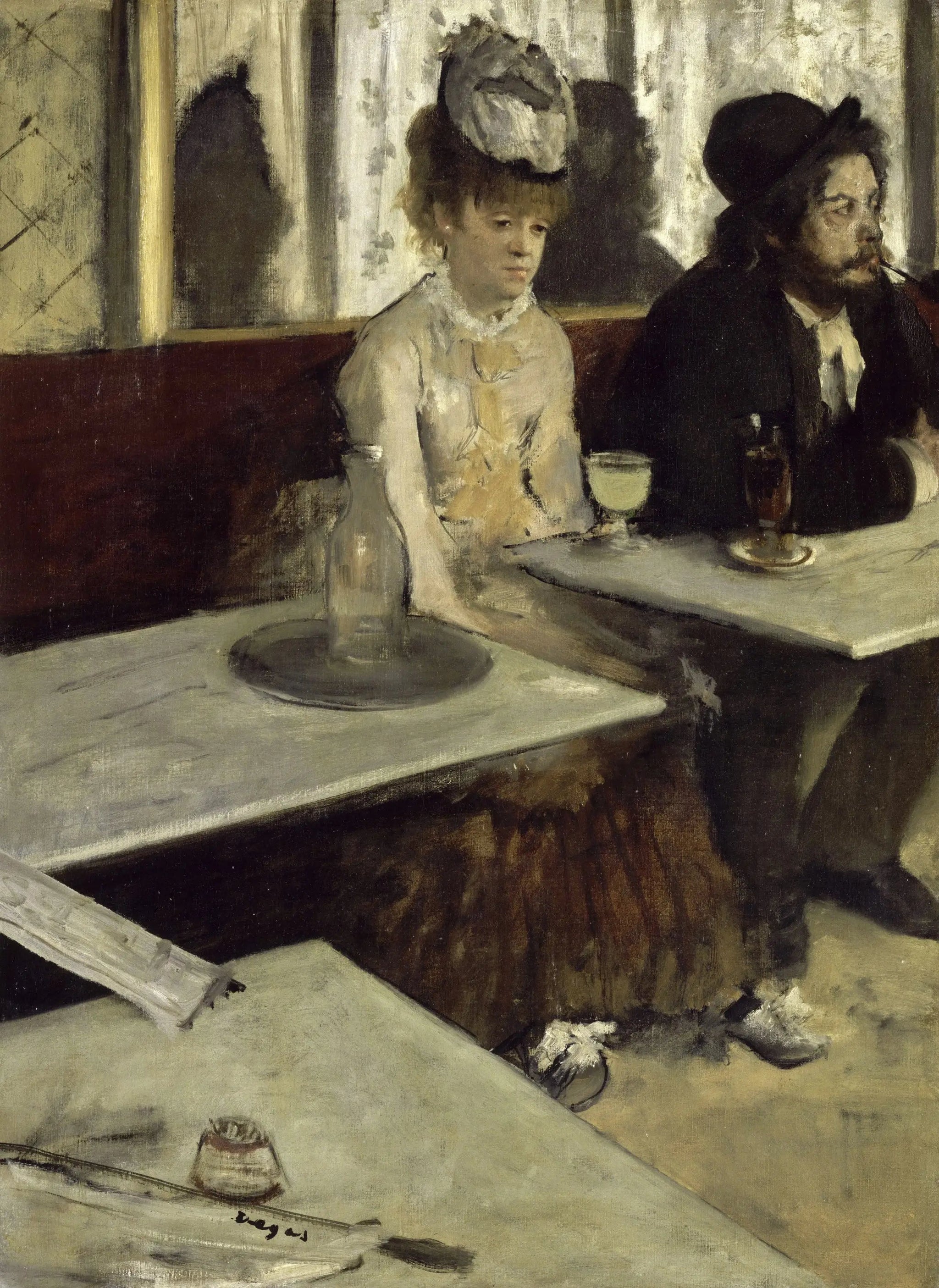 L'Absinthe - Edgar Degas image 1 reproduction de peinture à l’huile