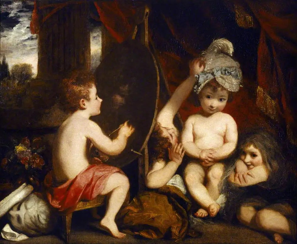 L'Académie des enfants - Joshua Reynolds image 1 reproduction de peinture à l’huile