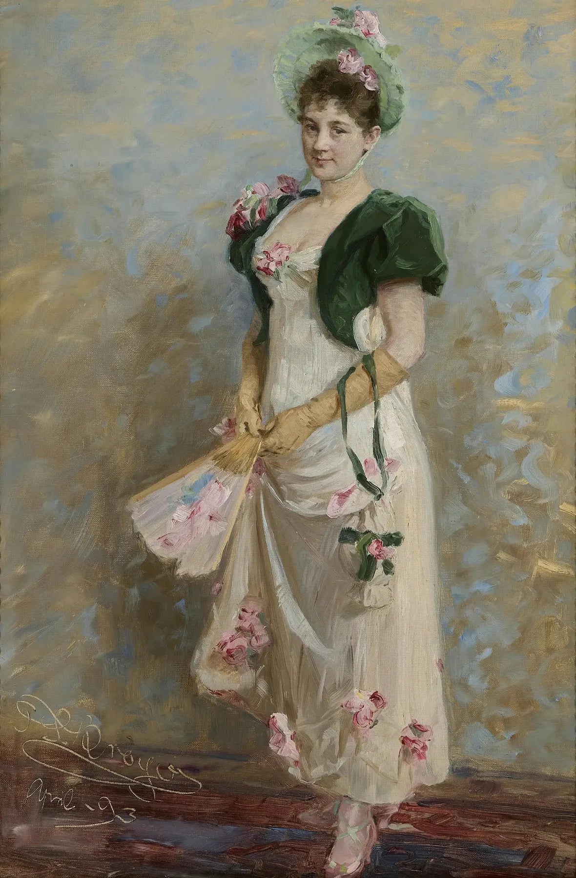 L'actrice du Théâtre royal danois Emma Thomsen en costume - Peder Severin Krøyer image 1 reproduction d’œuvre d’art à l’huile