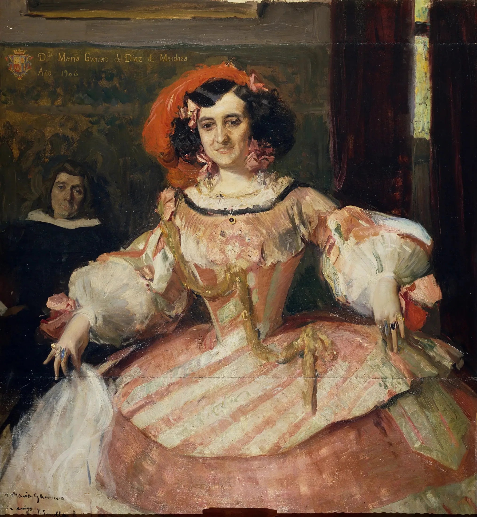 L'actrice María Guerrero comme « La dame boba » - Joaquín Sorolla image 1 copie peinte à la main à l’huile