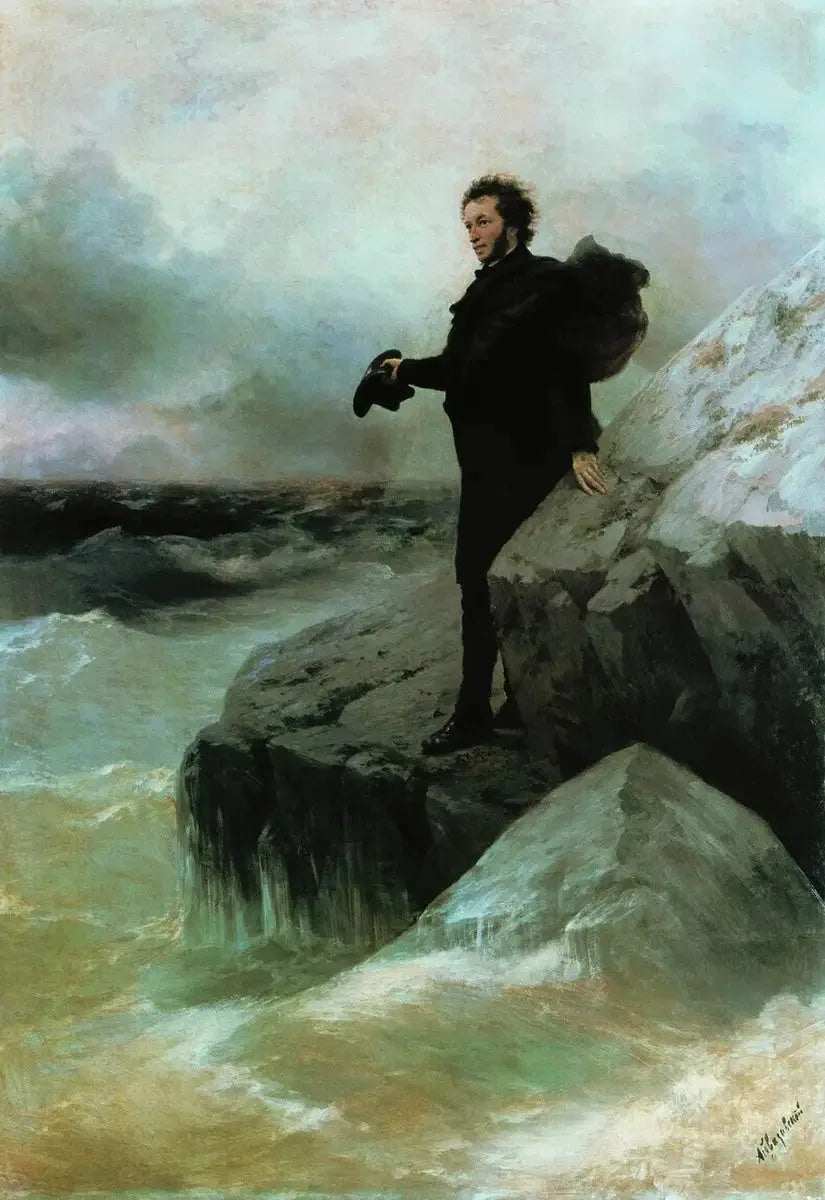 L'Adieu à la mer de Pouchkine - Ivan Aïvazovski image 1 reproduction de peinture à l’huile