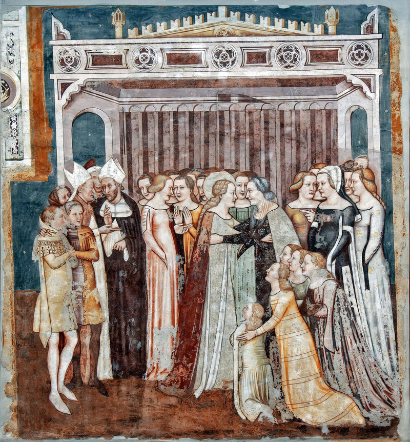L'adieu d'Ursule à sa mère (Histoires de Sainte Ursule) - Tomaso da Modena