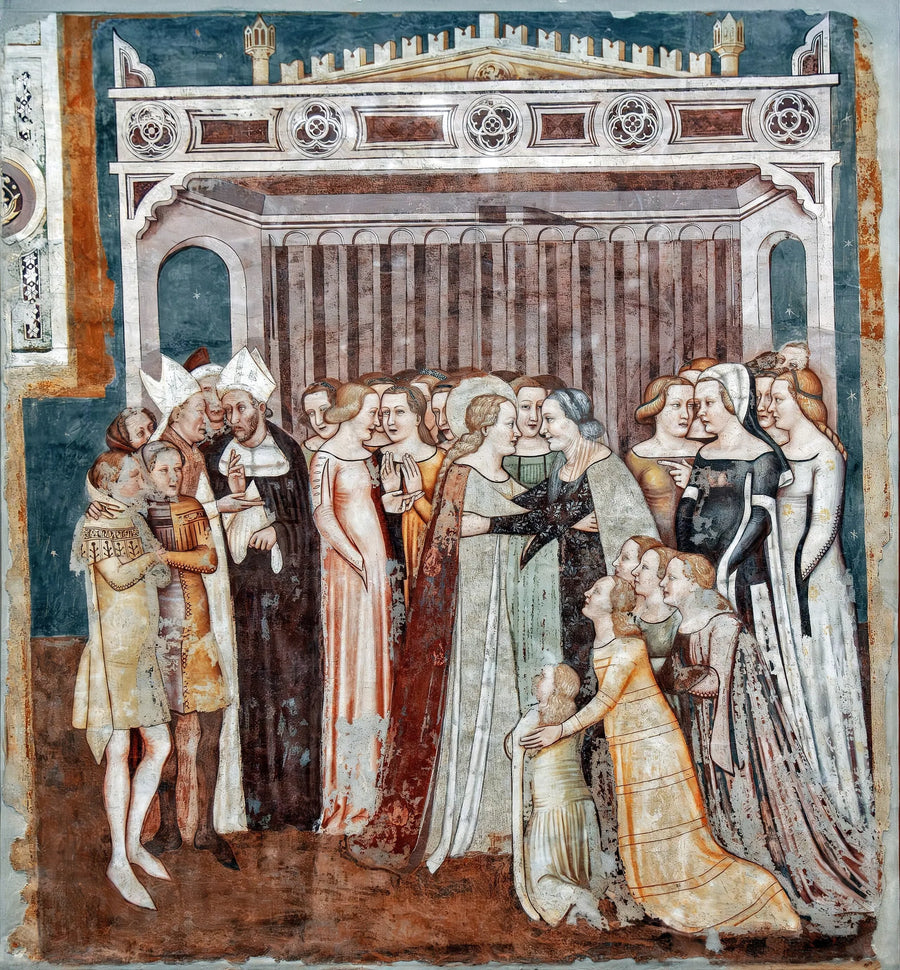 L'adieu d'Ursule à sa mère (Histoires de Sainte Ursule) - Tomaso da Modena