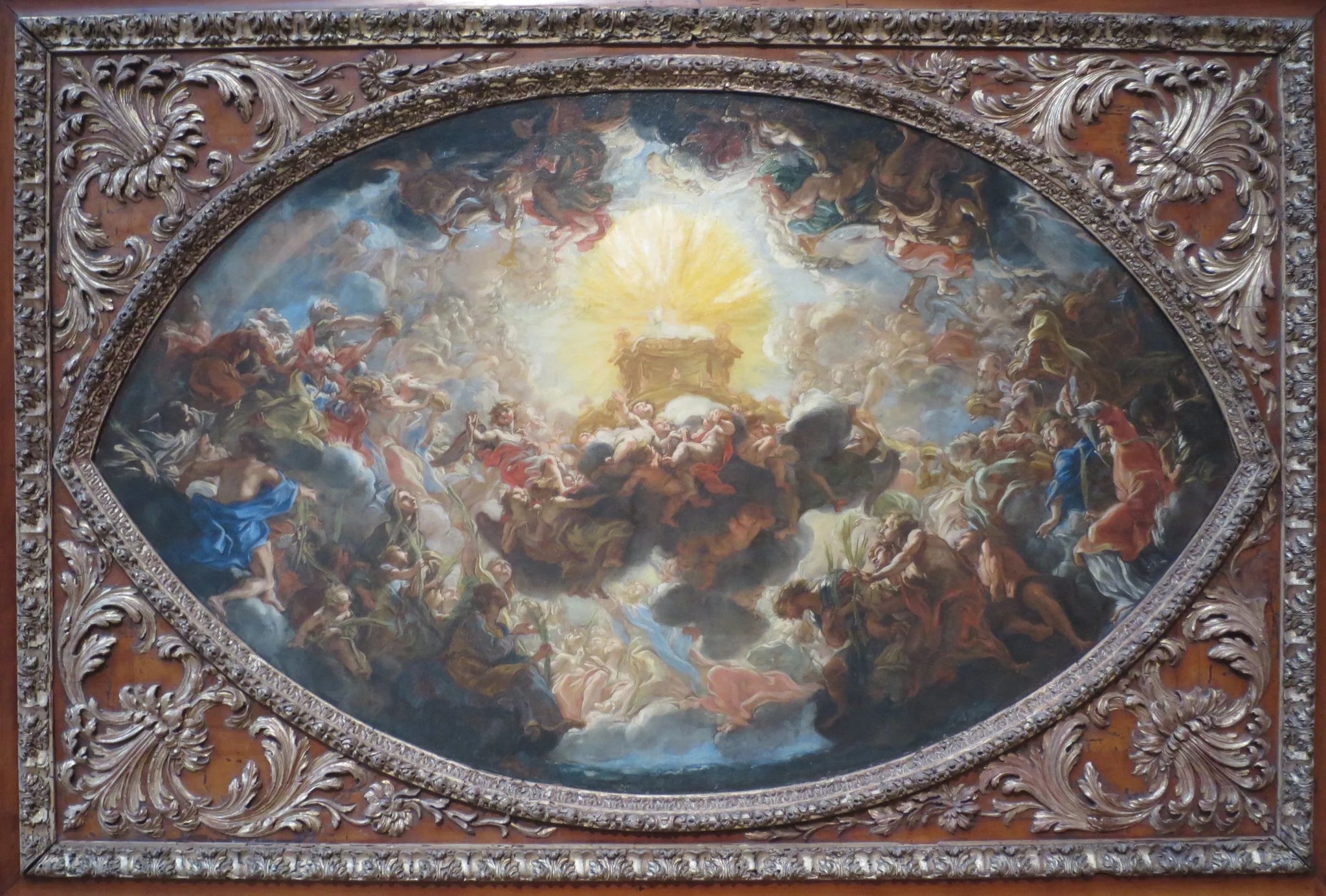 L'Adoration de l'Agneau (Modèle d'après la fresque de l'abside du cimetière Il Gesu, Rome) - Giovanni Battista Gaulli image 1 tableau peint à l’huile sur toile