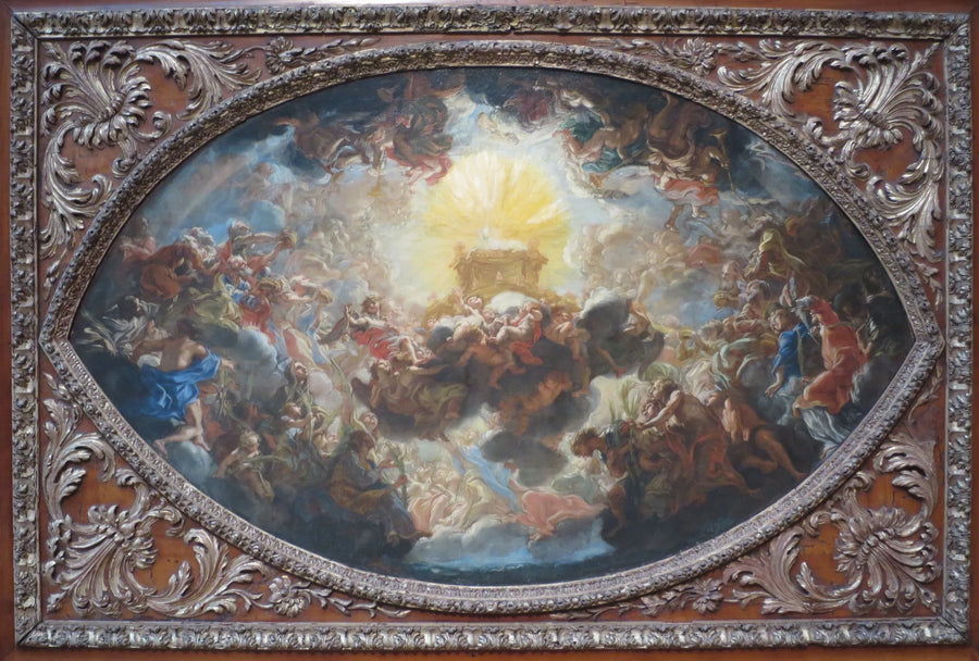 L'Adoration de l'Agneau (Modèle d'après la fresque de l'abside du cimetière Il Gesu, Rome) - Giovanni Battista Gaulli