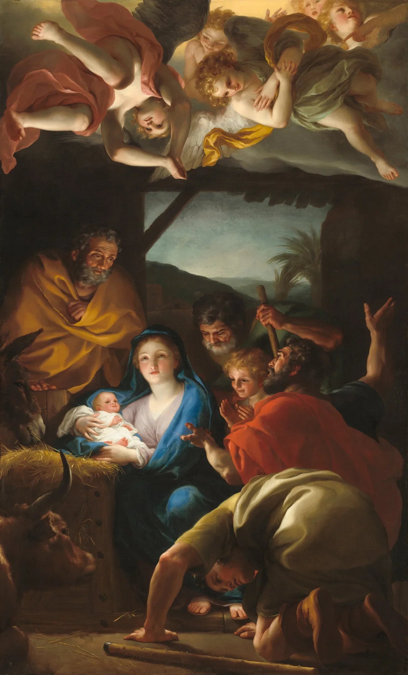L’Adoration des bergers. - Anton Raphael Mengs image 1 copie de tableau peinte à la main