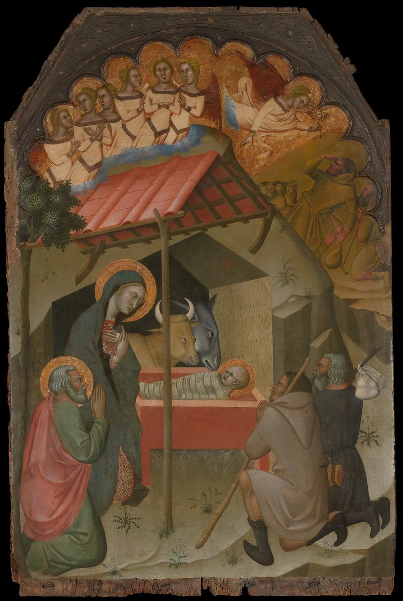 L'adoration des Bergers - Bartolo di Fredi