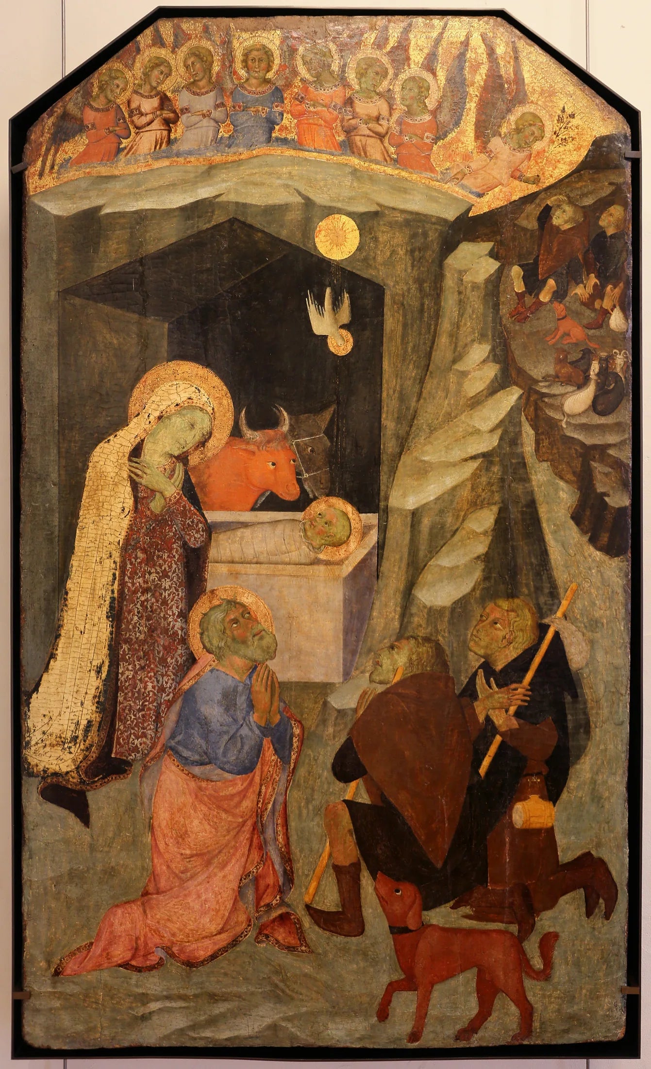 L'Adoration des bergers - Bartolo di Fredi image 1 copie peinte à la main à l’huile