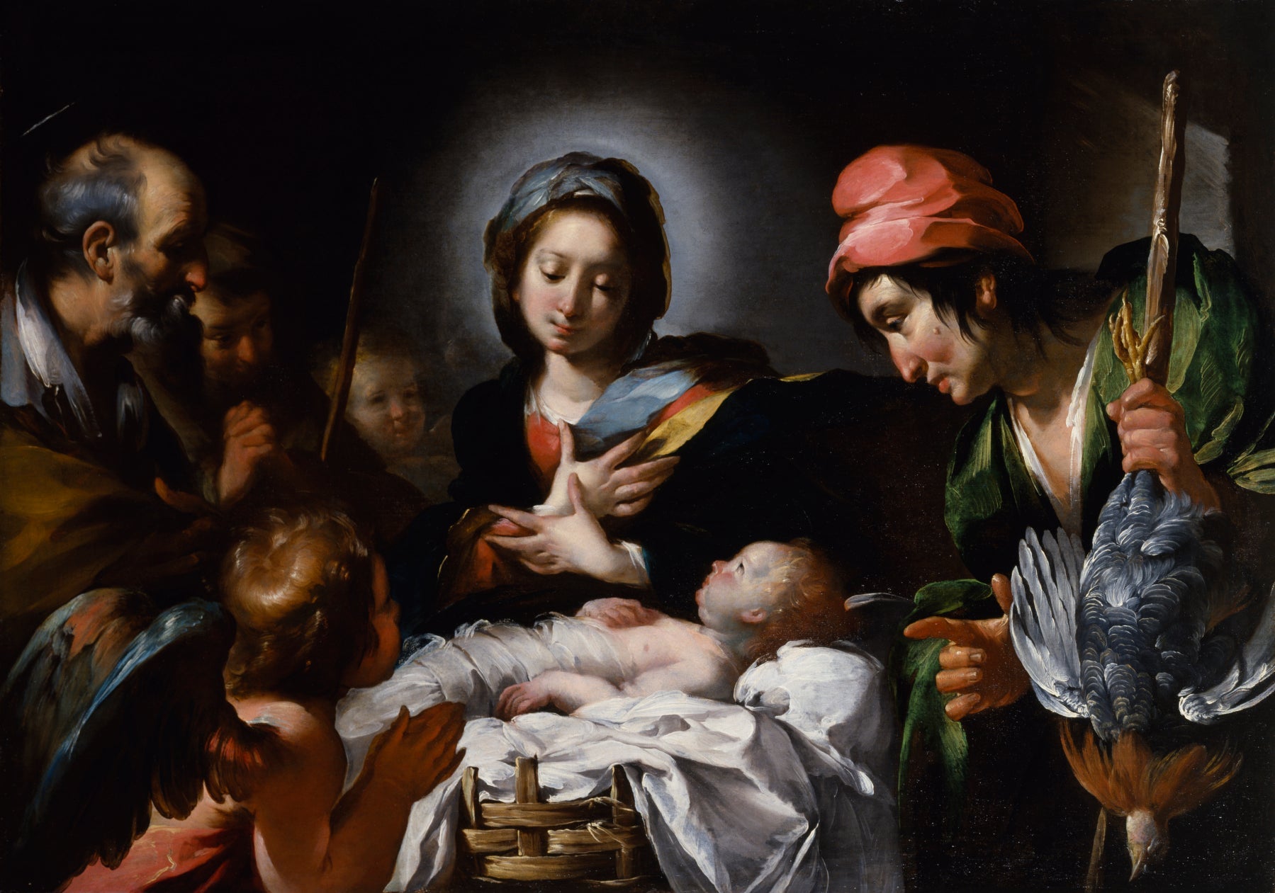 L’Adoration des bergers - Bernardo Strozzi image 1 reproduction de peinture à l’huile