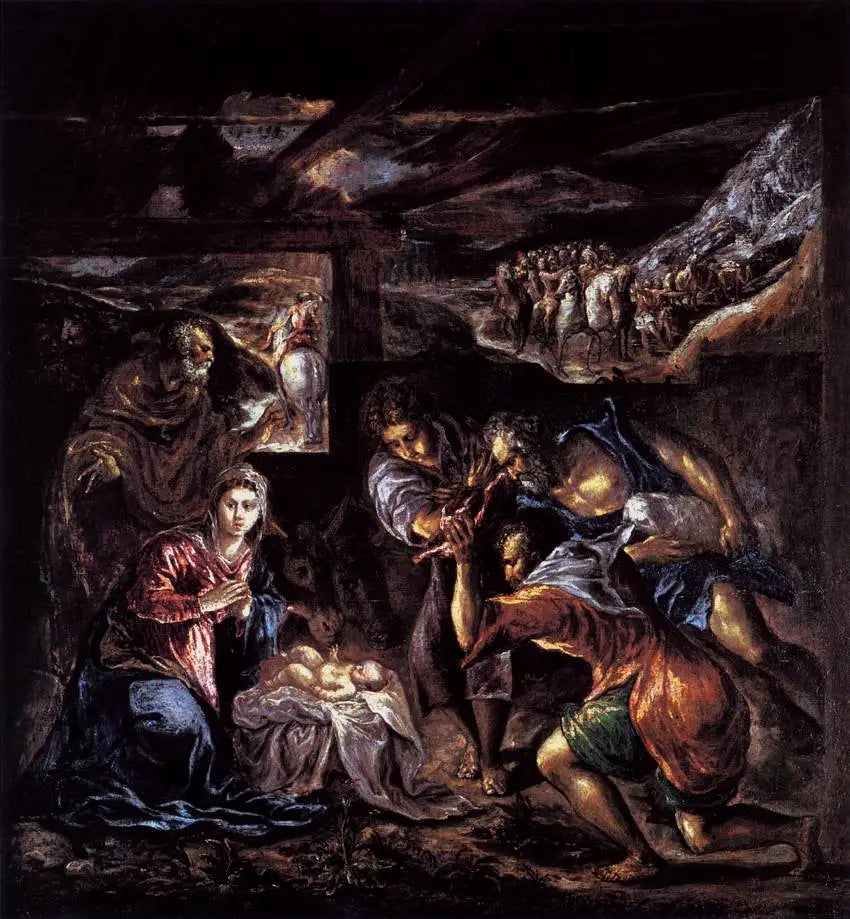 L’Adoration des bergers - El Greco image 1 reproduction de peinture à l’huile
