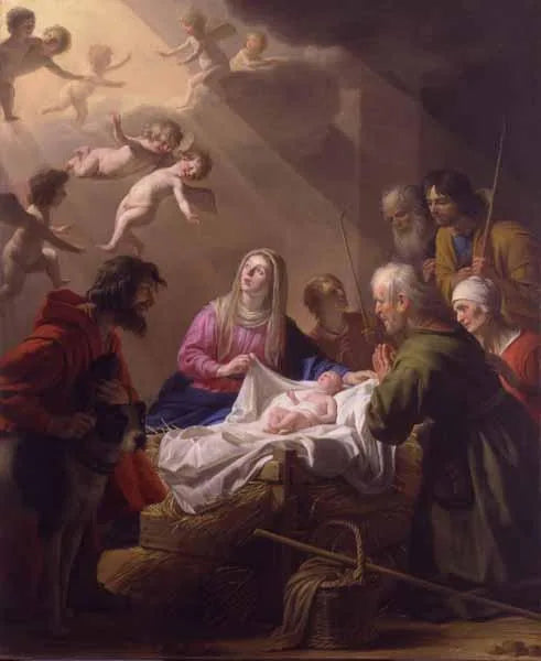 L'Adoration des bergers - Gerrit van Honthorst image 1 reproduction artisanale de tableau
