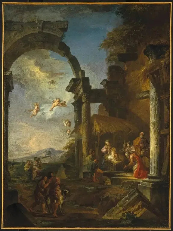 L’Adoration des bergers - Giovanni Paolo Panini image 1 copie de tableau peinte à la main