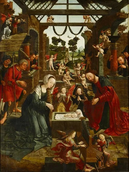 L'Adoration des bergers - Jacob Cornelisz van Oostsanen