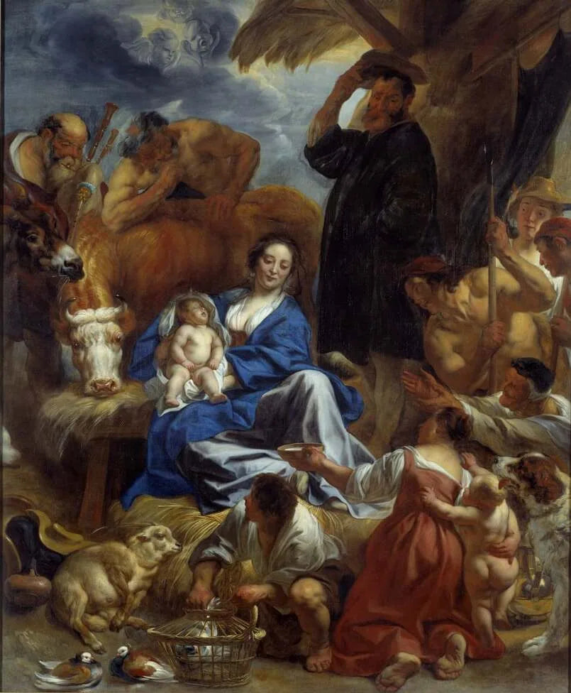 L'Adoration des bergers - Jacob Jordaens