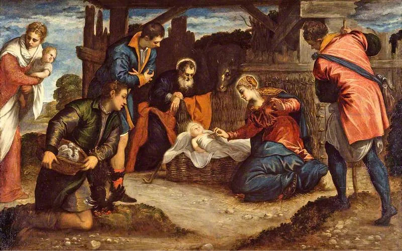 L'Adoration des bergers - Jacopo Tintoretto image 1 reproduction réalisée par Alpha Reproduction