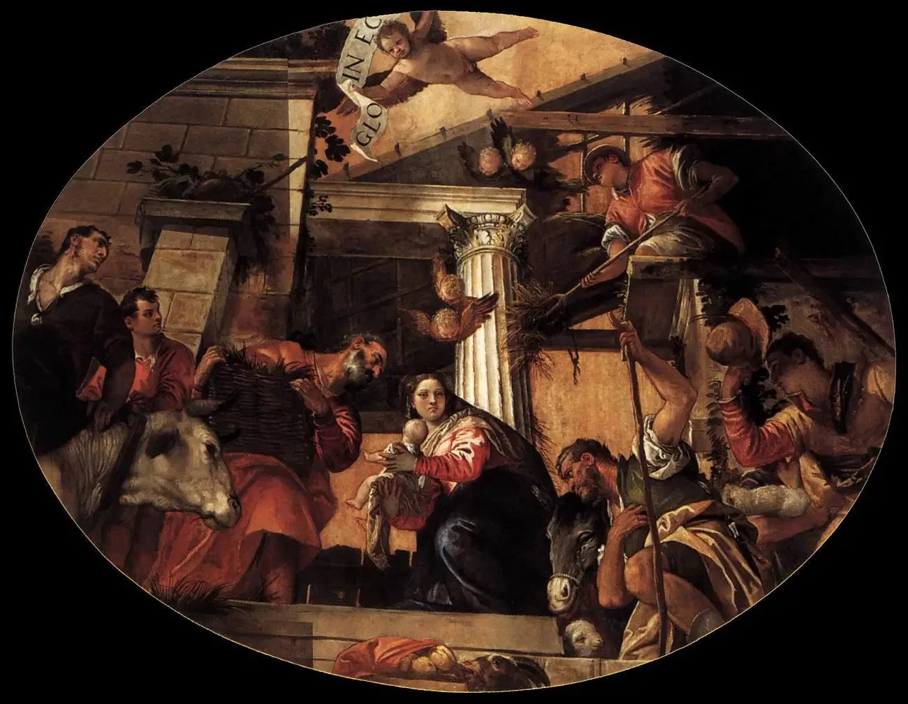 L’Adoration des bergers - Paul Véronèse image 1 copie de tableau peinte à la main