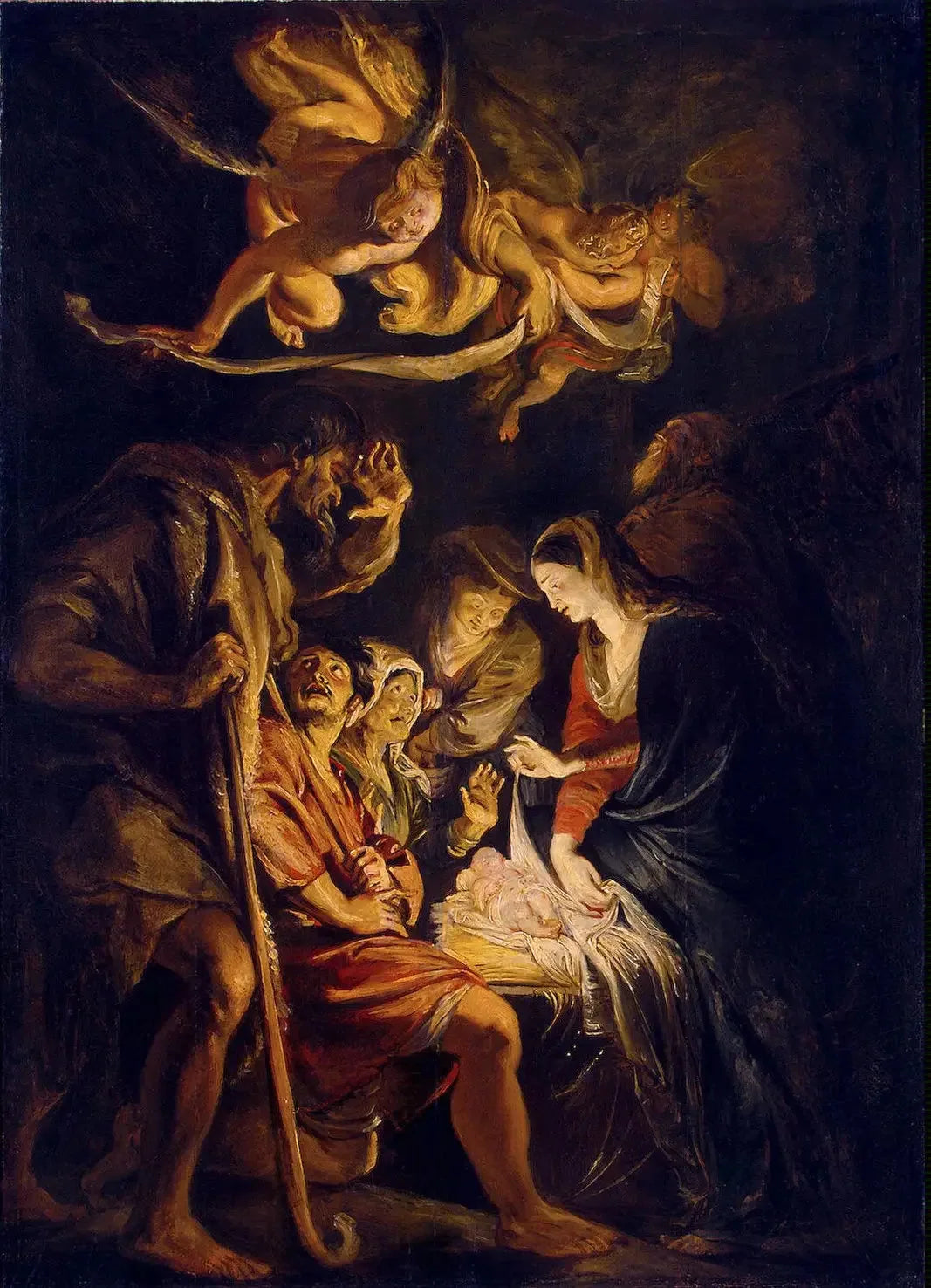 L’Adoration des bergers - Peter Paul Rubens image 1 reproduction de peinture à l’huile