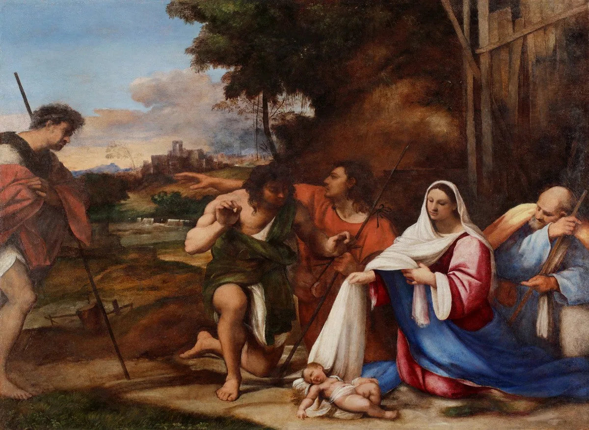 L’Adoration des bergers - Sebastiano del Piombo image 1 copie peinte à la main à l’huile