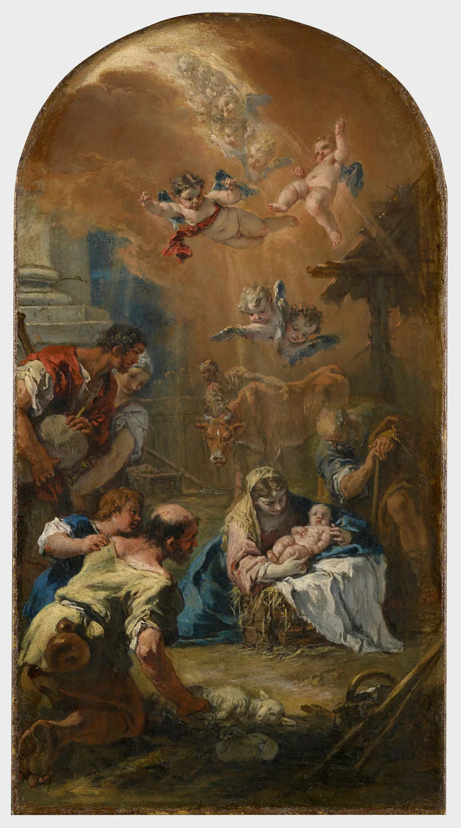 L'Adoration des bergers - Sebastiano Ricci image 1 reproduction réalisée par Alpha Reproduction