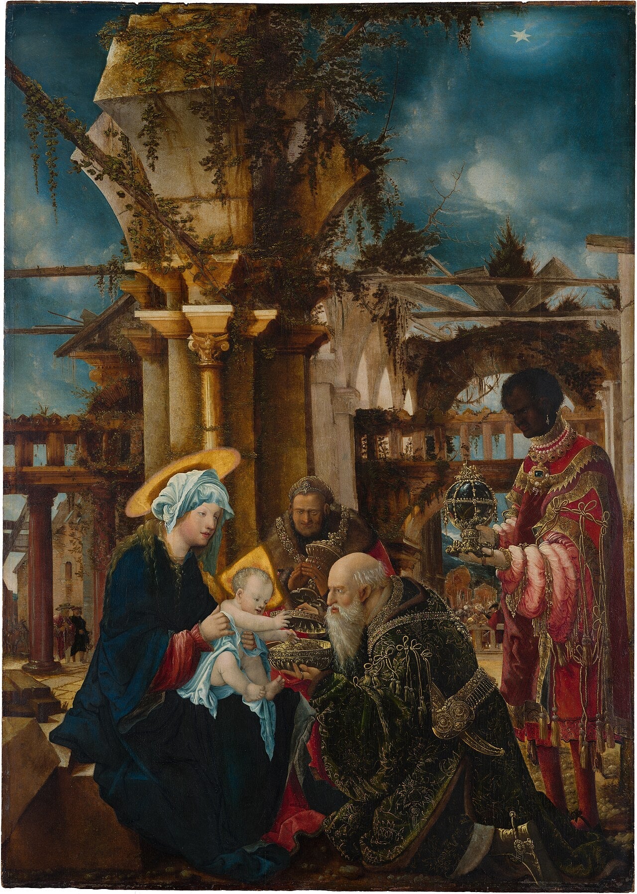 L'Adoration des Mages - Albrecht Altdorfer image 1 copie peinte à la main à l’huile