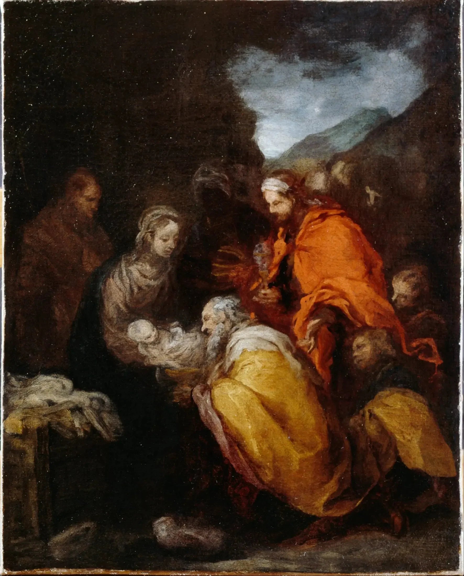 L'Adoration des mages - Bartolomé Esteban Murillo image 1 copie peinte à la main à l’huile