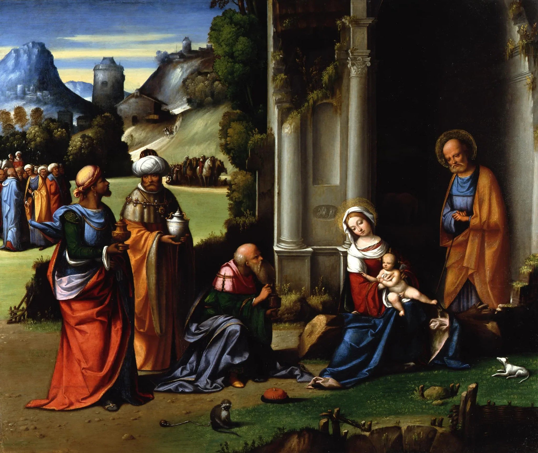 L'Adoration des Mages - Benvenuto Tisi image 1 reproduction de peinture à l’huile