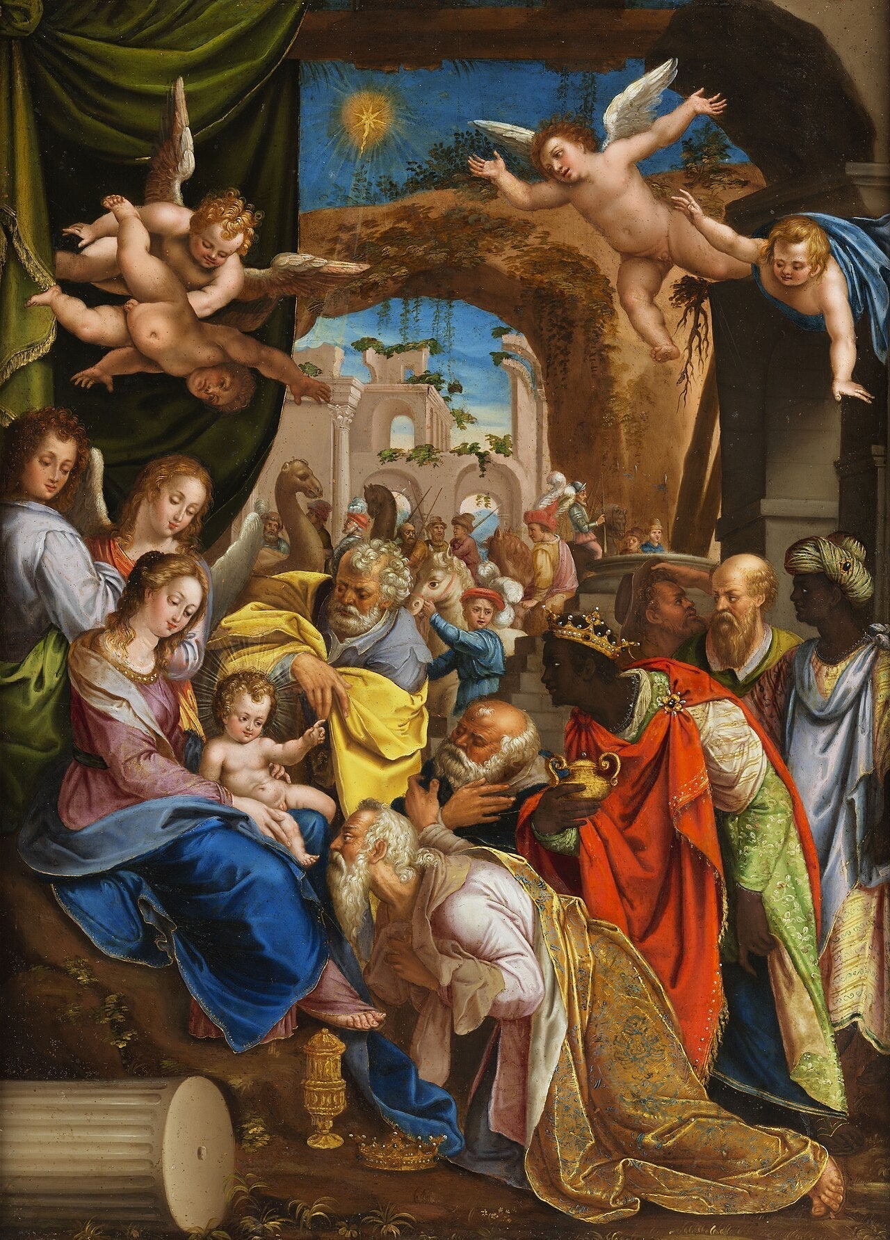 L’adoration des mages - Denis Calvaert image 1 reproduction d’œuvre d’art à l’huile