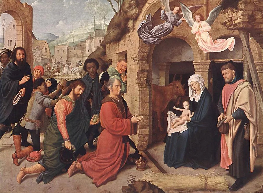 L'Adoration des mages - Gérard David image 1 reproduction de peinture à l’huile