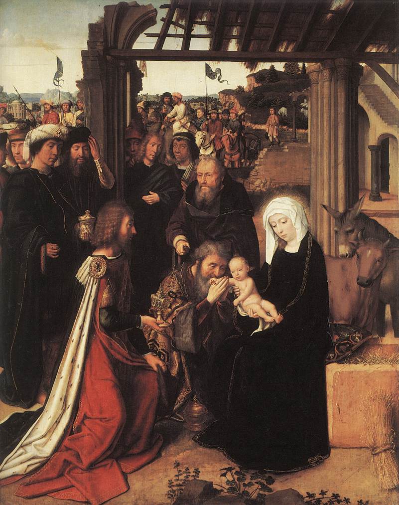 L'Adoration des Mages. - Gérard David image 1 tableau peint à l’huile sur toile