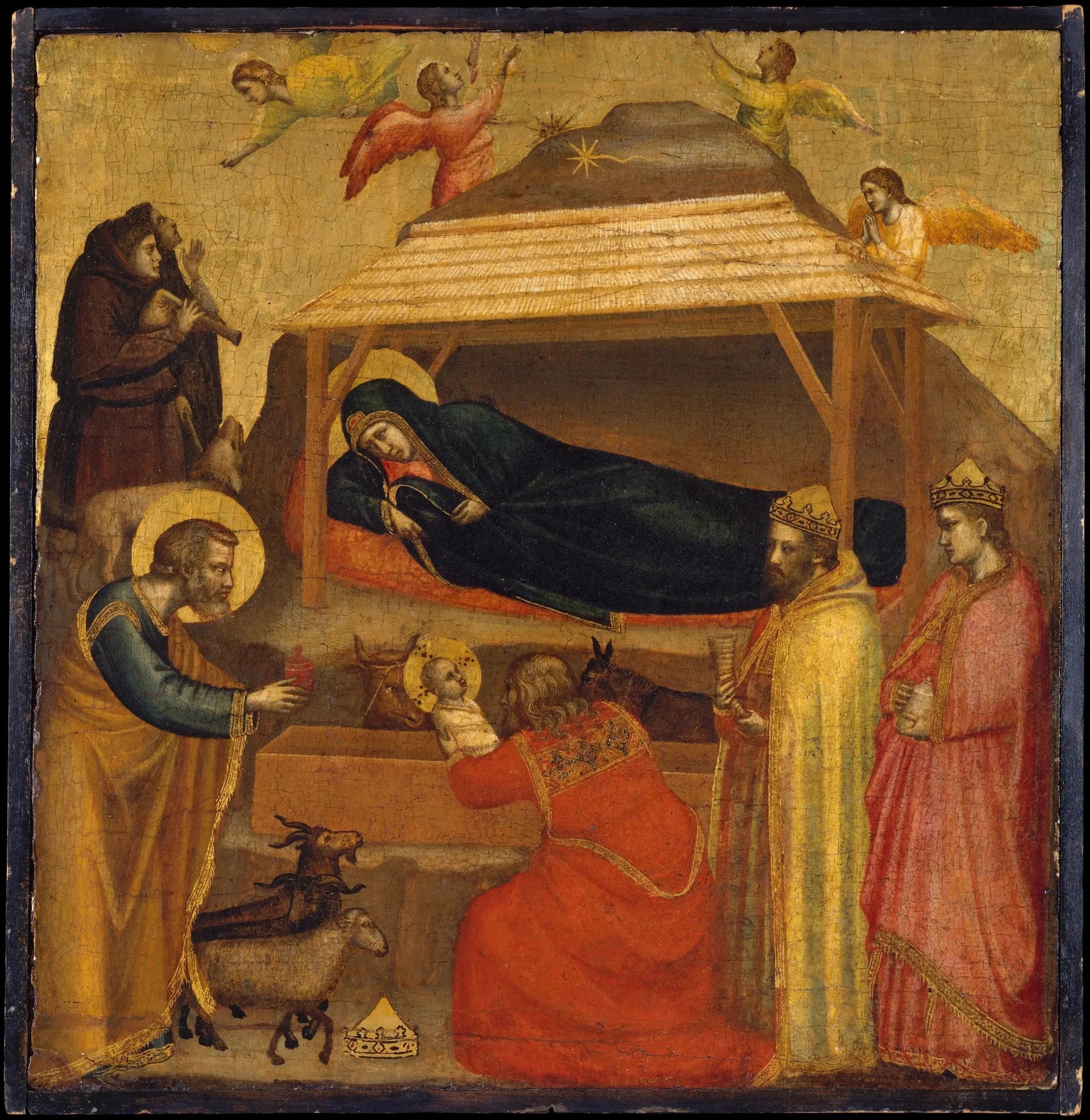 L'Adoration des Mages - Giotto image 1 copie peinte à la main à l’huile